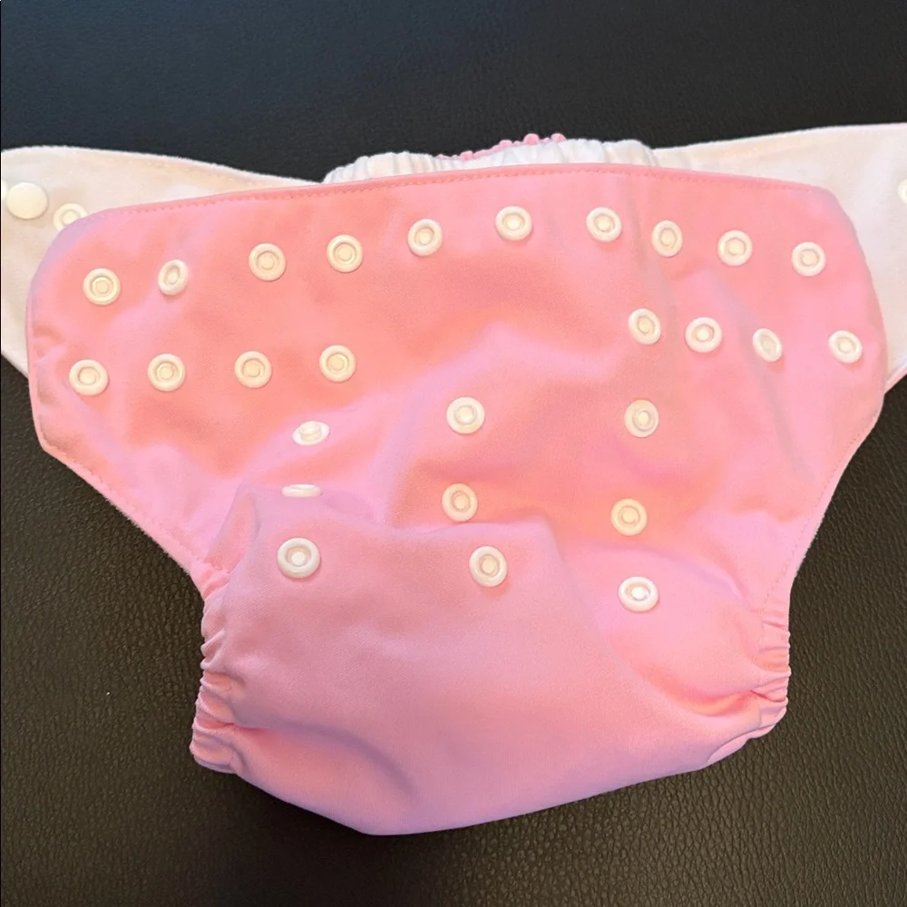 Pink Reusable Cloth Diaper Cover